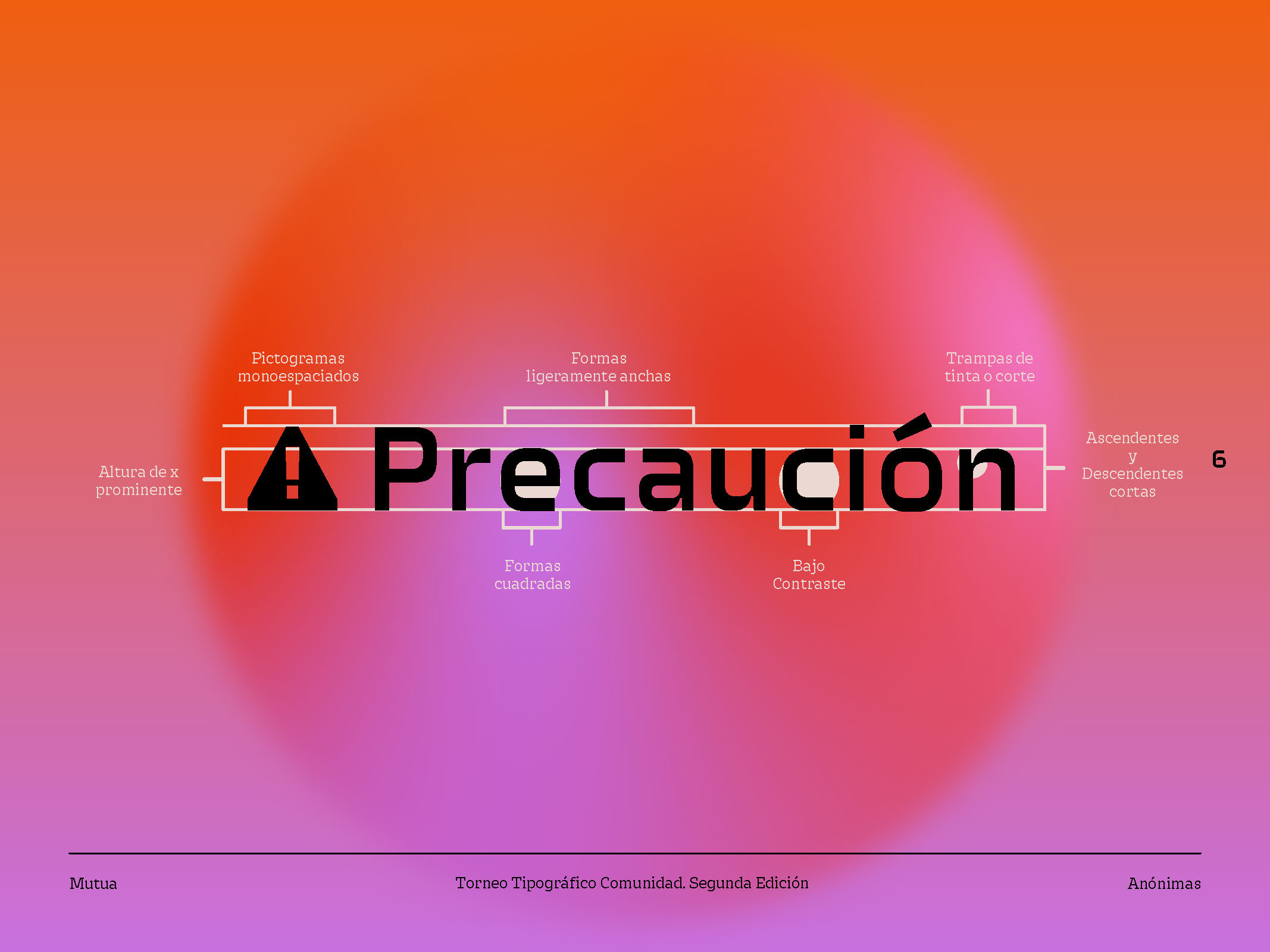 Mutua — características formales: Precaución