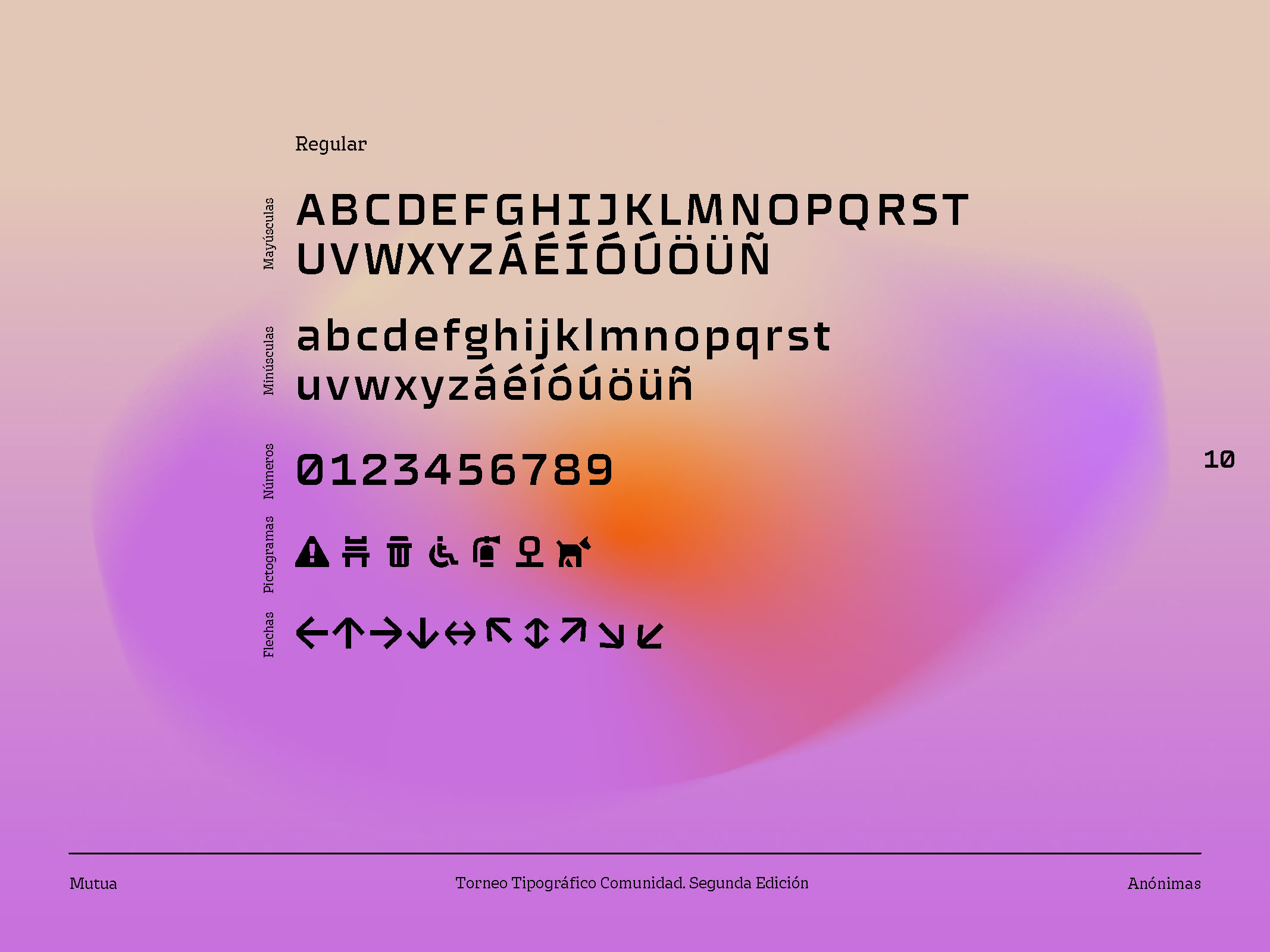 Mutua Regular — juego de caracteres